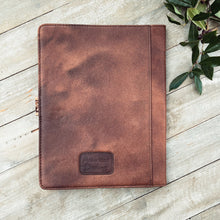 Load image into Gallery viewer, Eureka Springs Leather Notebook Portfolio
