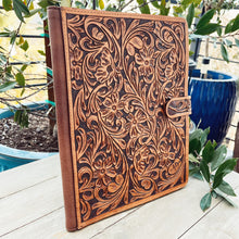 Load image into Gallery viewer, Eureka Springs Leather Notebook Portfolio
