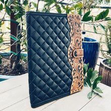 Load image into Gallery viewer, Biscayne Hand Tooled Leather Portfolio
