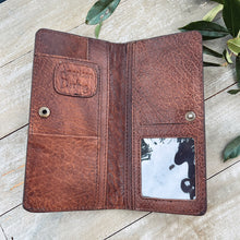 Load image into Gallery viewer, Spring Blooms Hand Tooled Leather Wallet
