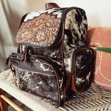 Load image into Gallery viewer, Ash Creek Western Leather Backpack
