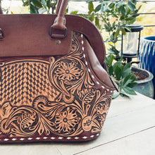 Load image into Gallery viewer, Ruby Valley Hand Tooled Leather Shoulder Bag
