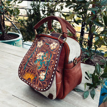 Load image into Gallery viewer, Bryce Canyon Hand Tooled Leather Backpack
