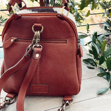 Load image into Gallery viewer, Bryce Canyon Hand Tooled Leather Backpack
