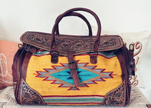 Load image into Gallery viewer, Fantastic Voyage Western Leather Weekender Duffel Bag
