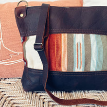 Load image into Gallery viewer, Loretta Leather and Pendleton Wool Crossbody Purse
