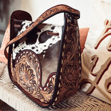 Load image into Gallery viewer, Beaver Valley Western Leather Hobo Purse
