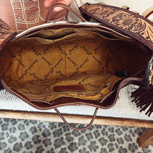 Load image into Gallery viewer, Beaver Valley Western Leather Hobo Purse
