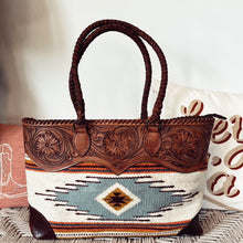 Load image into Gallery viewer, Old Trail Western Leather Shoulder Tote Bag
