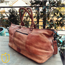 Load image into Gallery viewer, The Wilcox Vintage Leather Weekender Duffel Bag
