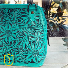 Load image into Gallery viewer, Frontier Freedom Hand Tooled Leather Crossbody Purse
