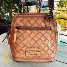 Load image into Gallery viewer, Rockwell Ranch Hand Tooled Leather Crossbody Purse
