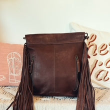 Load image into Gallery viewer, Longdale Western Leather Crossbody Purse
