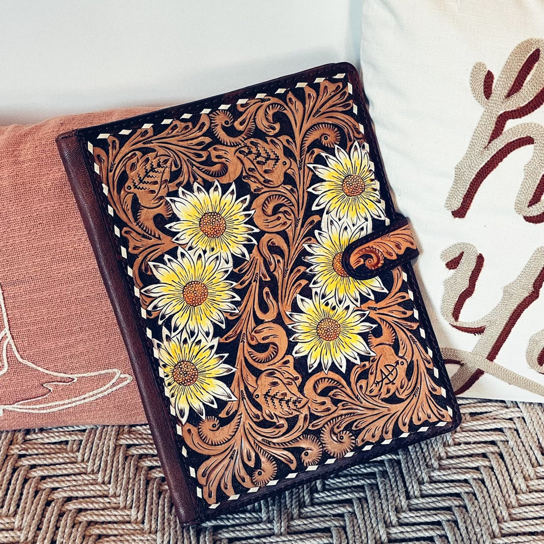 Miss Daisy Leather Notebook Portfolio