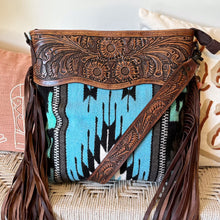 Load image into Gallery viewer, Overland Park Western Leather Crossbody Purse
