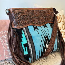 Load image into Gallery viewer, Overland Park Western Leather Crossbody Purse
