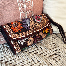 Load image into Gallery viewer, Bellemont Hand Tooled Leather Crossbody Wallet
