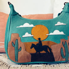 Load image into Gallery viewer, Headed West Western Leather Crossbody Purse
