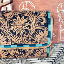 Load image into Gallery viewer, La Jolla Hand Tooled Leather Crossbody Purse
