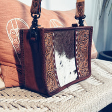 Load image into Gallery viewer, The Delilah Small Hand Tooled Leather Tote Bag
