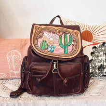 Load image into Gallery viewer, The Sonoran Western Leather Backpack
