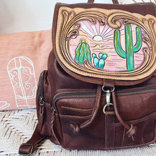 Load image into Gallery viewer, The Sonoran Western Leather Backpack
