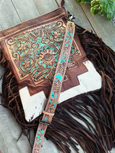 Load image into Gallery viewer, Cleo Springs Hand Tooled Leather Crossbody Purse
