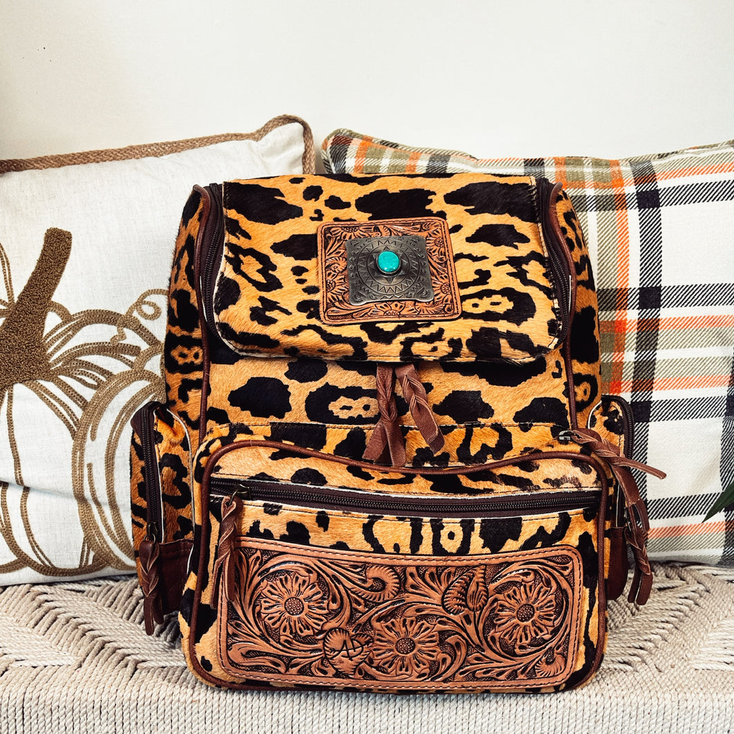 The Sabor Western Leather Backpack