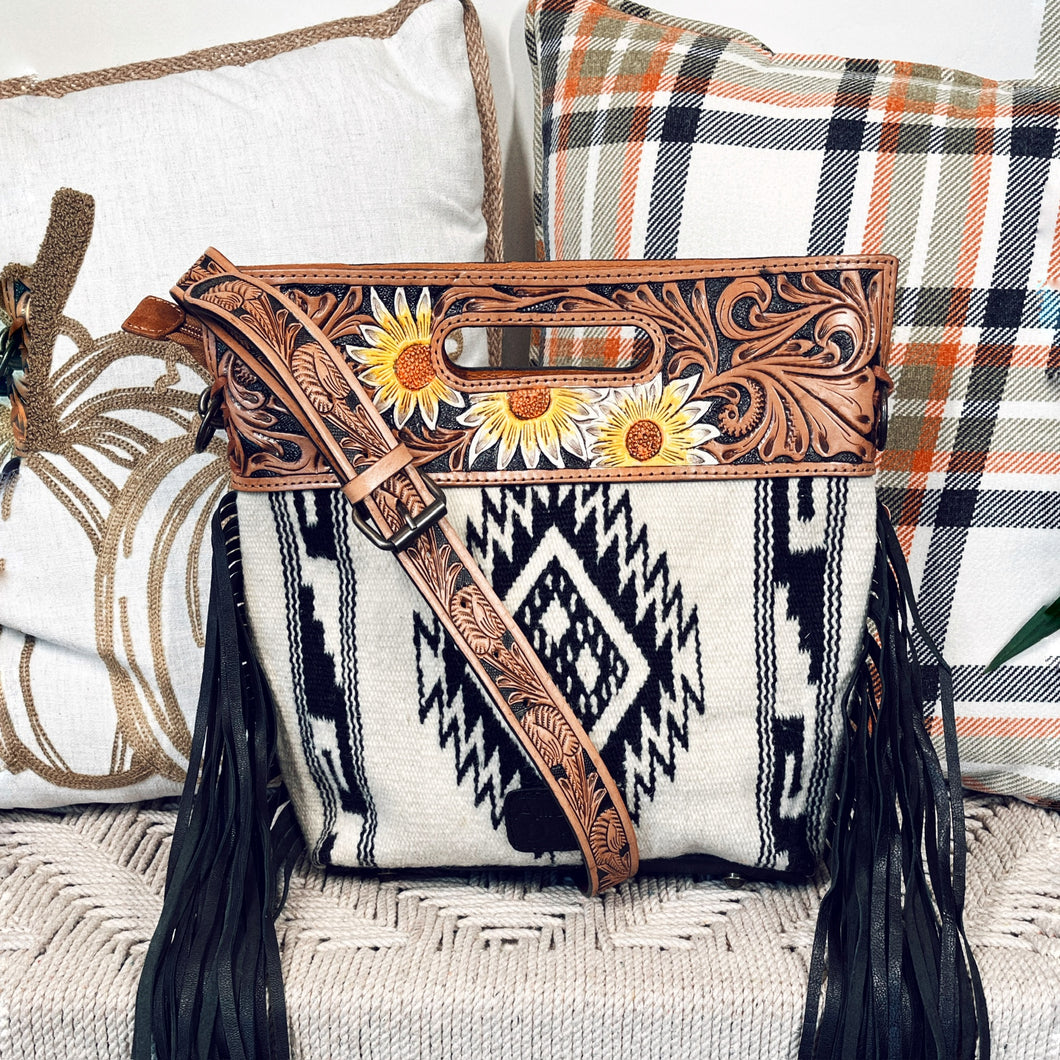 Covington Western Leather Crossbody Purse