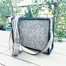 Load image into Gallery viewer, Silver City Hand Tooled Leather Crossbody Purse
