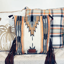 Load image into Gallery viewer, Cream Aztec Western Leather Crossbody Purse
