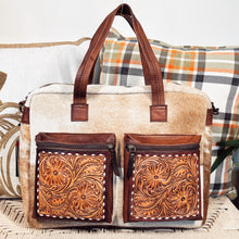 Load image into Gallery viewer, Hines Peak Western Leather Tote Bag
