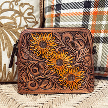 Load image into Gallery viewer, The Angelina Hand Tooled Leather Crossbody Purse
