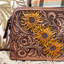 Load image into Gallery viewer, The Angelina Hand Tooled Leather Crossbody Purse
