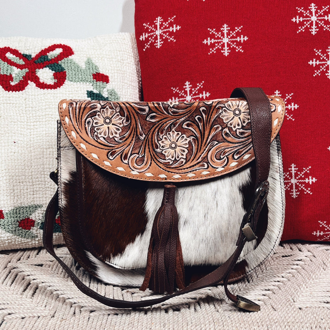 Anderson Lake Western Leather Crossbody Purse