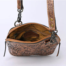 Load image into Gallery viewer, Golden Ranch Hand Tooled Leather Crossbody Purse
