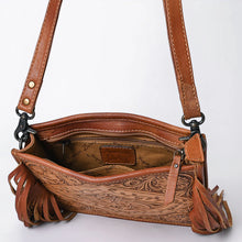 Load image into Gallery viewer, Juniper Hand Tooled Leather Crossbody Purse
