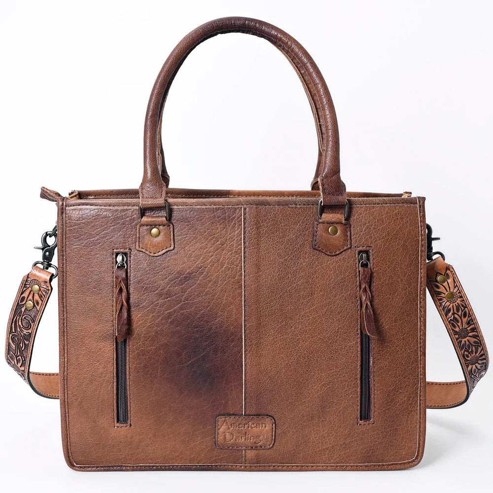 Paradise Valley Western Leather Tote Bag