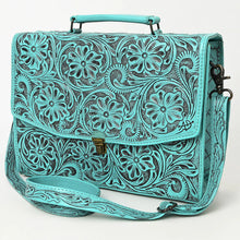 Load image into Gallery viewer, Broome Hand Tooled Leather Briefcase
