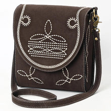 Load image into Gallery viewer, The Faith Suede Boot Stitch Crossbody Purse
