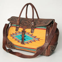 Load image into Gallery viewer, Fantastic Voyage Western Leather Weekender Duffel Bag
