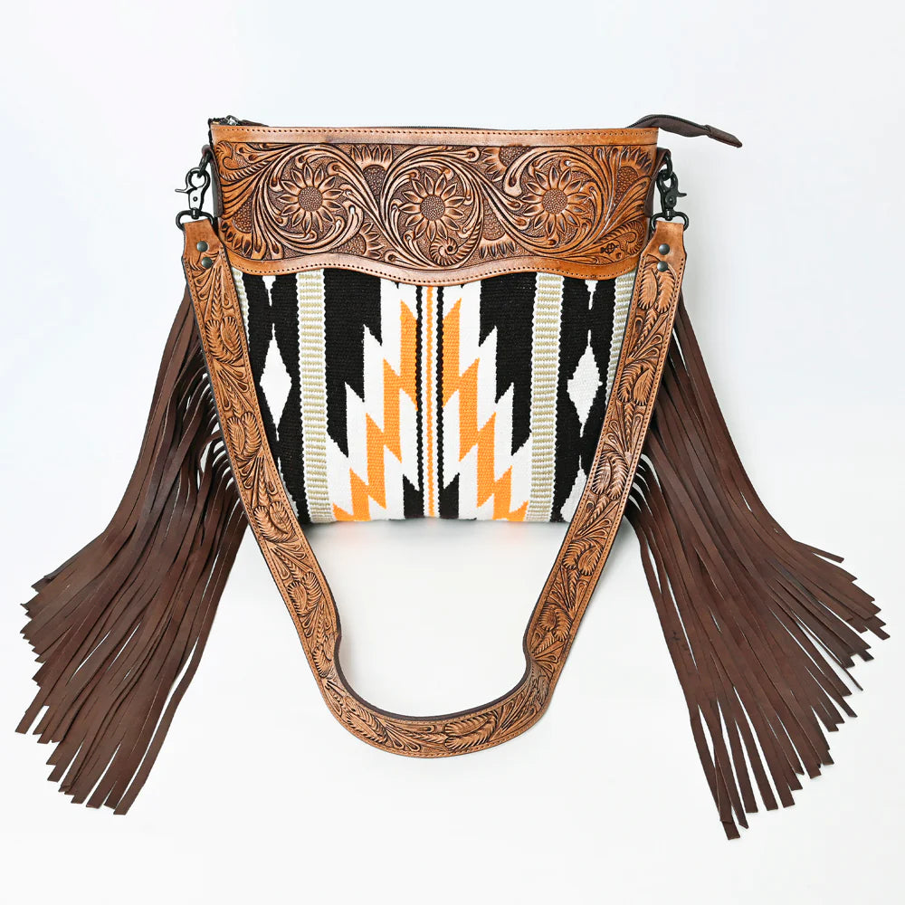 Sunflower Creek Western Leather Crossbody Purse