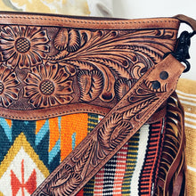 Load image into Gallery viewer, The Clementine Western Leather Crossbody Purse
