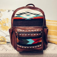 Load image into Gallery viewer, Woolaroc Western Leather Backpack
