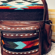 Load image into Gallery viewer, Woolaroc Western Leather Backpack
