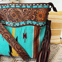 Load image into Gallery viewer, Prairie Village Western Leather Crossbody Purse
