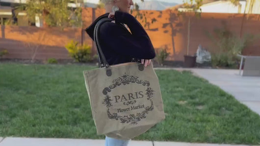 Paris Flea Market Canvas Tote Bag – Dodi Jo's