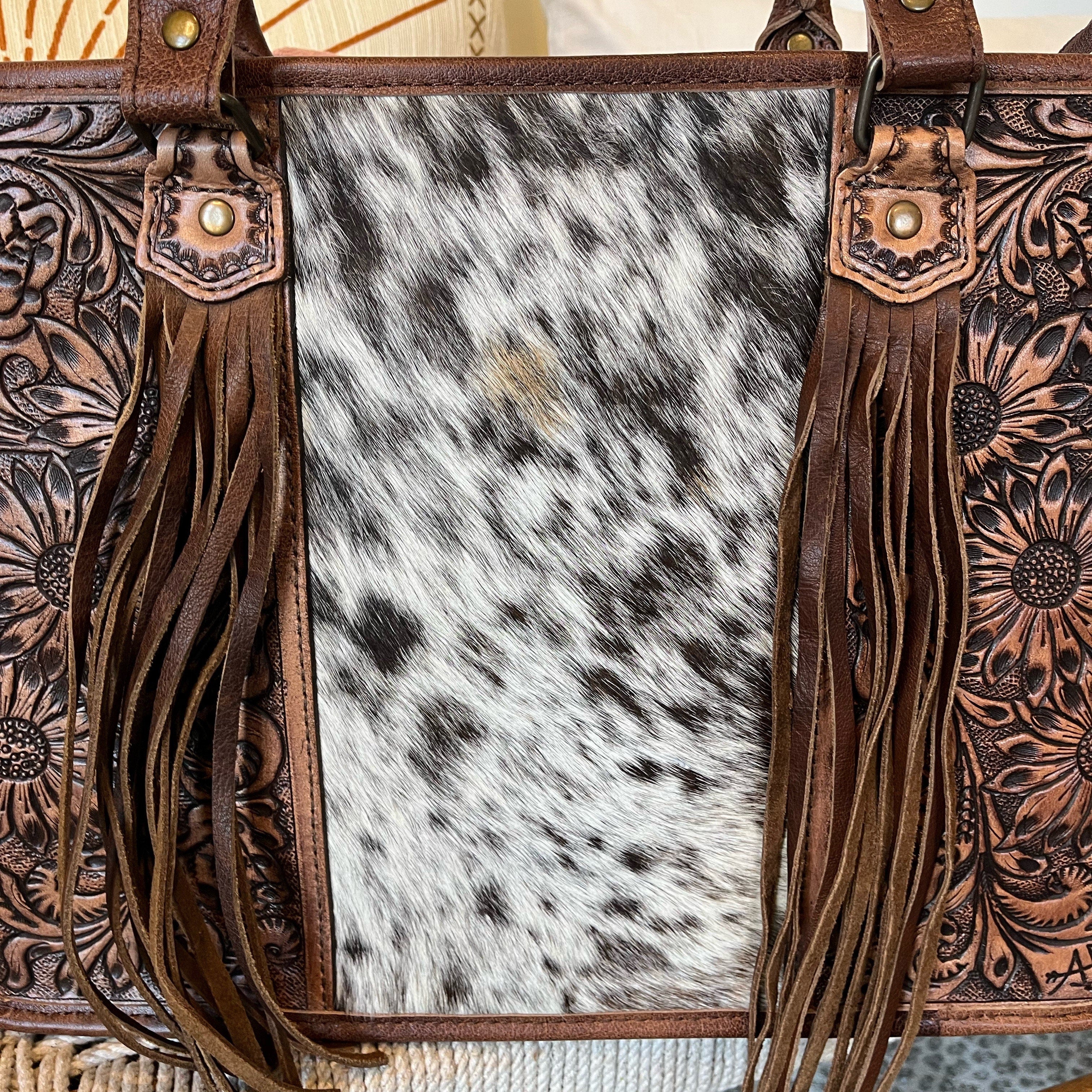 Paradise Valley Western Leather Tote Bag