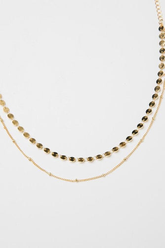 Sigma Double Choker, Gold Chain Necklace, Dainty Necklace, Layering Necklace, Perfect Gift For Mom, Girlfriend Gift