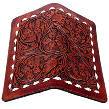 Load image into Gallery viewer, Western Hand Tooled Leather Wallet Purse, Leather Crossbody Purse, Genuine Leather Bag, Genuine Cowhide Bag, Western Purse, Luxury Wallet
